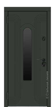 Входная дверь Лобренто (вид снаружи) - купить в Махачкале